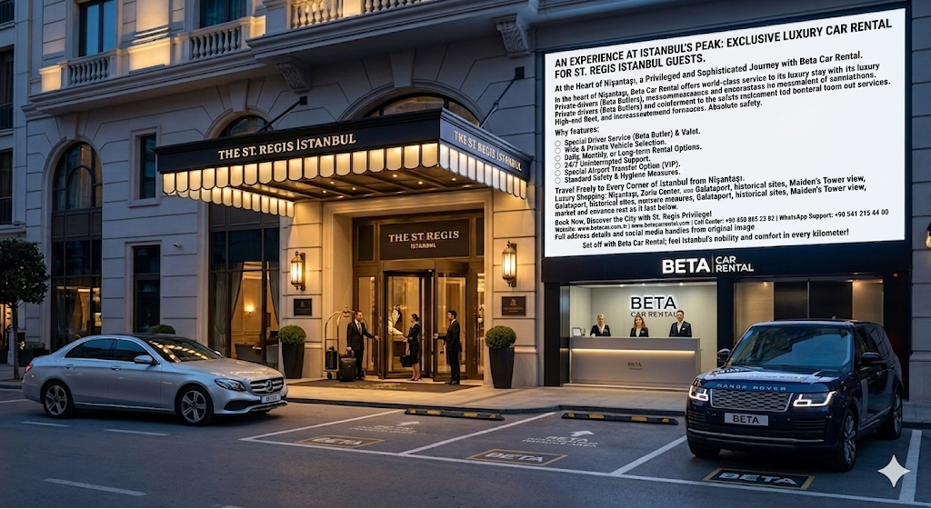 A TOP TIER EXPERIENCE AT THE PEAK OF ISTANBUL CAR RENTAL FOR ST REGIS ISTANBUL GUESTS