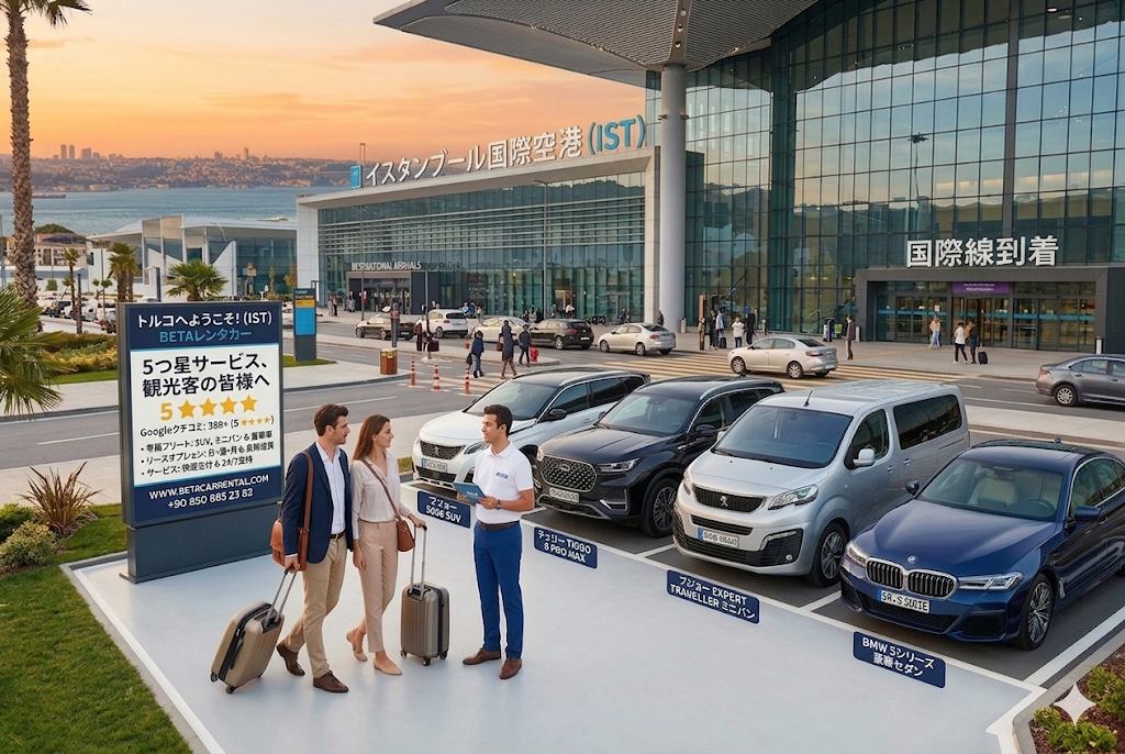 イスタンブール空港でのレンタカー ベータレンタカー で叶える5つ星の快適な旅