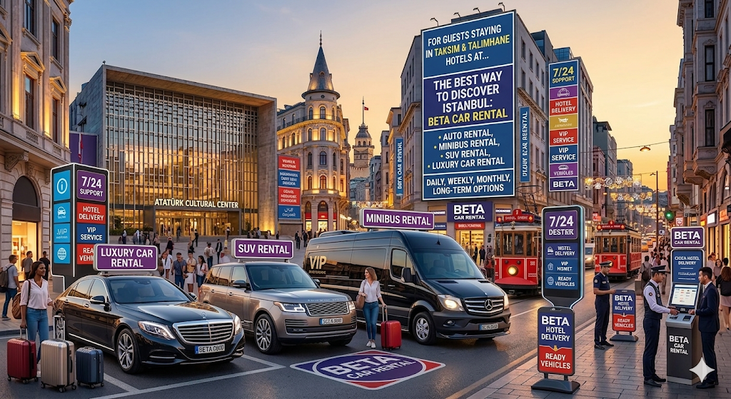 CAPTURE FREEDOM IN THE HEART OF TAKSIM AND TALIMHANE DOMINATE THE CITY WITH BETA CAR RENTAL