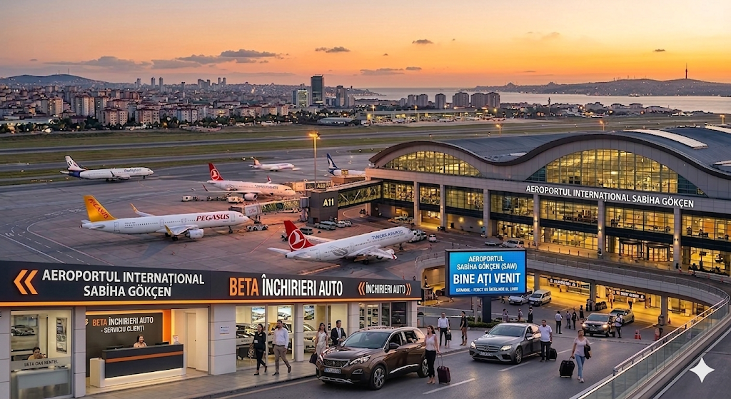 INCHIRIERI AUTO AEROPORT SABIHA GOKCEN CALATORIE PRIVILEGIATA CU INCHIRIERI AUTO BETA