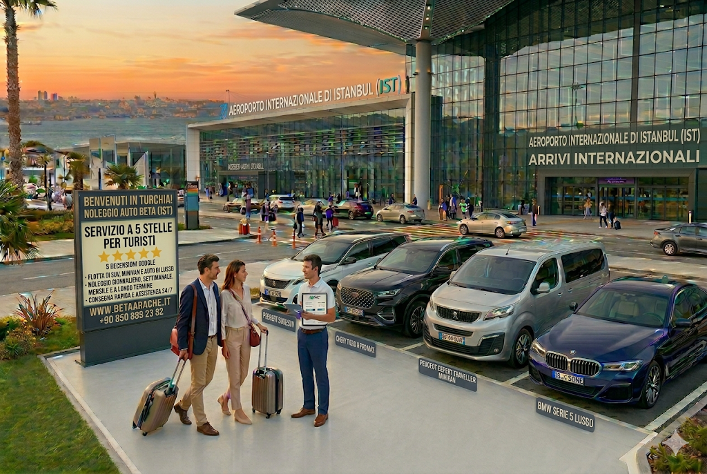 NOLEGGIO AUTO AEROPORTO DI ISTANBUL COMFORT A 5 STELLE CON BETA CAR RENTAL